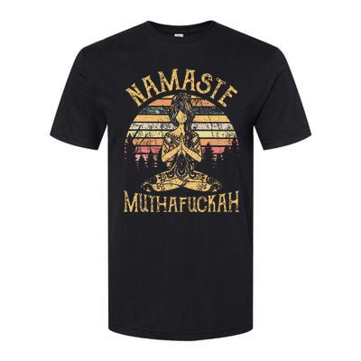 Namaste Muthafuckah Vintage Yoga Lover Gift Softstyle CVC T-Shirt