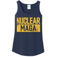 Nuclear Maga Vintage Distressed Nuclear Maga Ladies Essential Tank