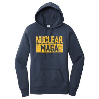 Nuclear Maga Vintage Distressed Nuclear Maga Women's Pullover Hoodie