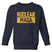 Nuclear Maga Vintage Distressed Nuclear Maga Toddler Sweatshirt