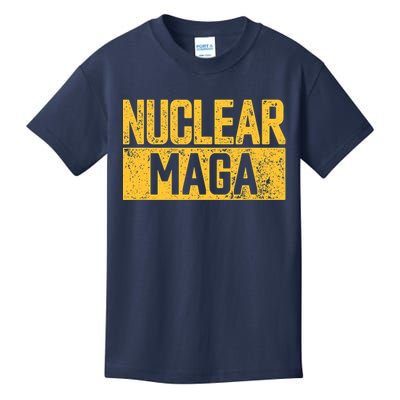 Nuclear Maga Vintage Distressed Nuclear Maga Kids T-Shirt