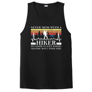 Never Mess With A Hiker Gift PosiCharge Competitor Tank