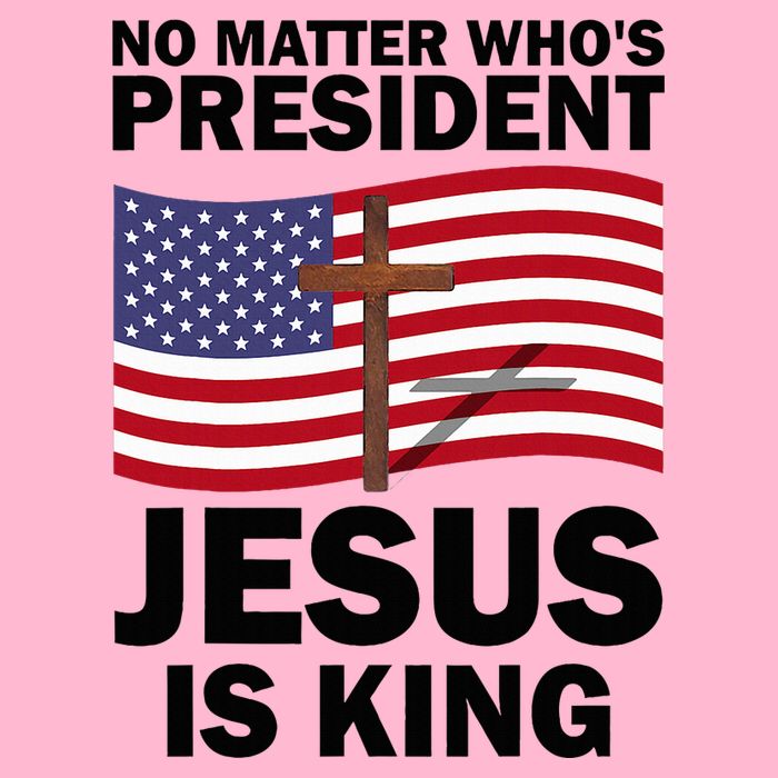 No Matter WhoS President Jesus Is King Kids T-Shirt