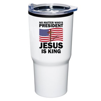 No Matter WhoS President Jesus Is King Tumbler