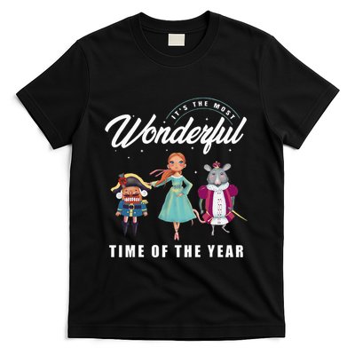 Nutcracker Most Wonderful Time Of The Year Ballet Dance Xmas T-Shirt