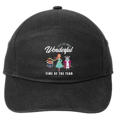 Nutcracker Most Wonderful Time Of The Year Ballet Dance Xmas 7-Panel Snapback Hat