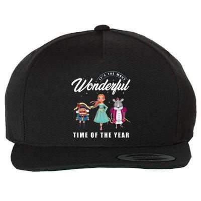 Nutcracker Most Wonderful Time Of The Year Ballet Dance Xmas Wool Snapback Cap