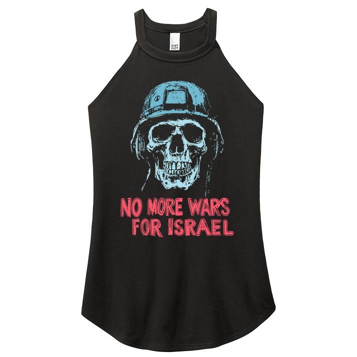 No More Wars For Israel Women's Perfect Tri Rocker Tank