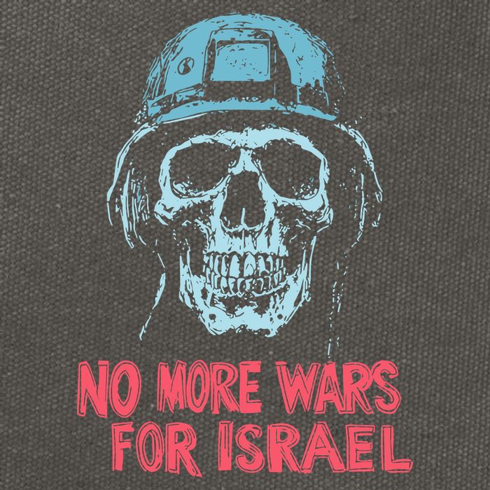 No More Wars For Israel Cotton Canvas Backpack