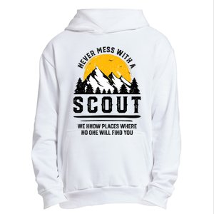 Never Mess With A Scout Funny Camping Proud Scout Scouting Urban Pullover Hoodie