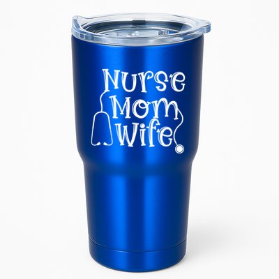 Nurse Mom Wife Stethoscope Mom Wife Nurse Gift Tumbler