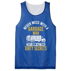 Never Mess With A Garbage Funny Trash Truck Driver Great Gift Mesh Reversible Basketball Jersey Tank