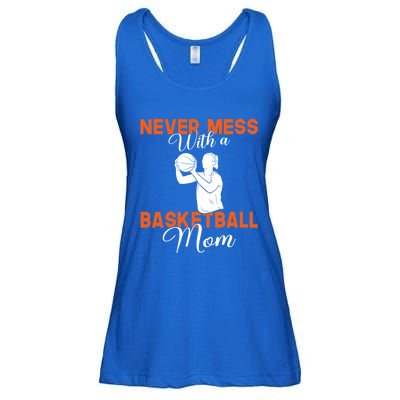 Never Mess With A Basketball Mom Gift Ladies Essential Flowy Tank