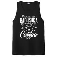 Never Mess With Babushka Coffee Russian Grandma Mother's Day PosiCharge Competitor Tank