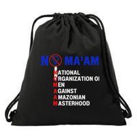 No MaAm Yes Maam Married With For Children Drawstring Bag