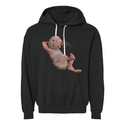 Naked Molerat Zookeeper Safari Animal Lover Mole Rat Garment-Dyed Fleece Hoodie