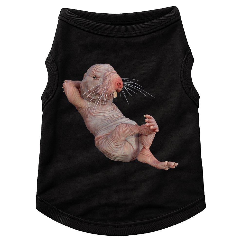 Naked Molerat Zookeeper Safari Animal Lover Mole Rat Doggie Tank