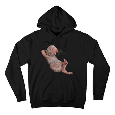 Naked Molerat Zookeeper Safari Animal Lover Mole Rat Hoodie