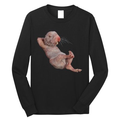 Naked Molerat Zookeeper Safari Animal Lover Mole Rat Long Sleeve Shirt