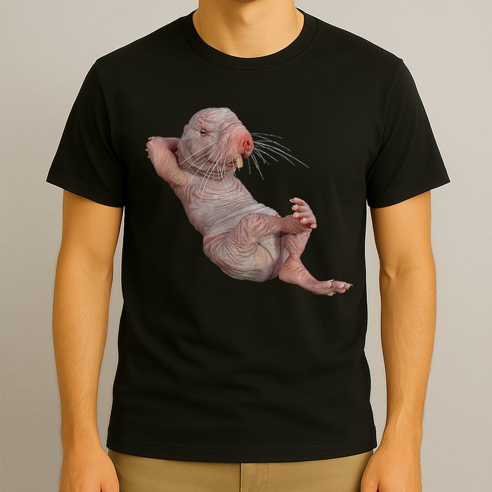 Naked Molerat Zookeeper Safari Animal Lover Mole Rat T-Shirt