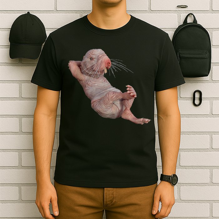 Naked Molerat Zookeeper Safari Animal Lover Mole Rat T-Shirt