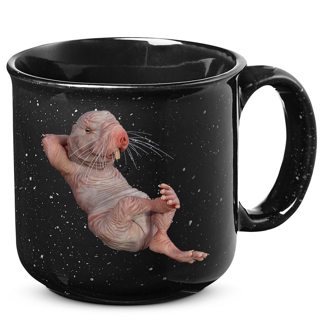Naked Molerat Zookeeper Safari Animal Lover Mole Rat 15oz Campfire Ceramic Mug