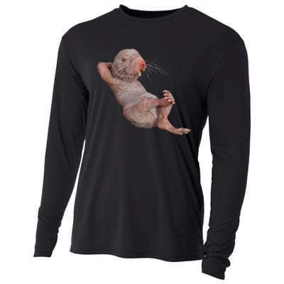 Naked Molerat Zookeeper Safari Animal Lover Mole Rat Cooling Performance Long Sleeve Crew