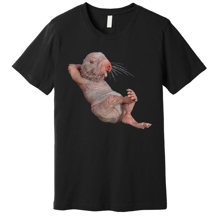 Naked Molerat Zookeeper Safari Animal Lover Mole Rat Premium T-Shirt