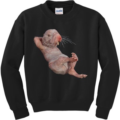 Naked Molerat Zookeeper Safari Animal Lover Mole Rat Kids Sweatshirt