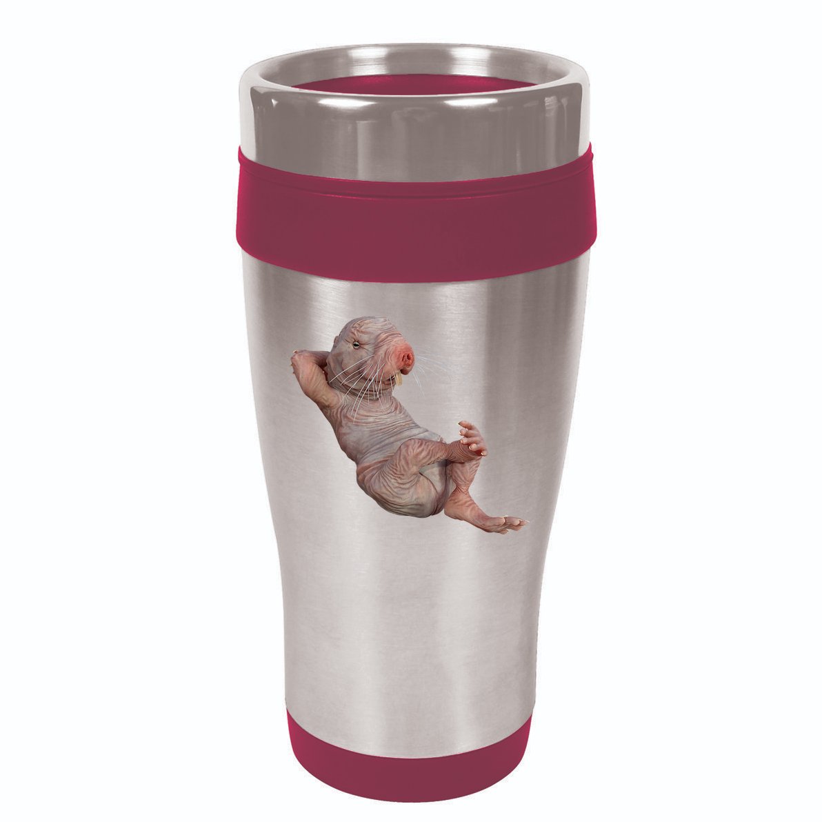 Naked Molerat Zookeeper Safari Animal Lover Mole Rat 16oz Travel Tumbler