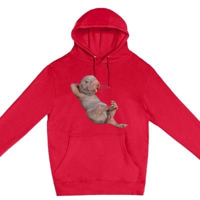 Naked Molerat Zookeeper Safari Animal Lover Mole Rat Premium Pullover Hoodie