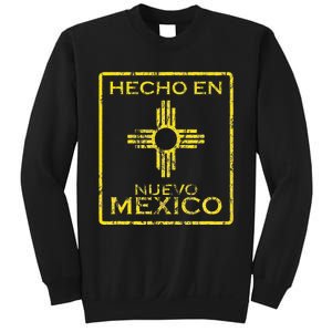 New Mexico Zia Symbol Distressed Hecho En New Mexico Sweatshirt