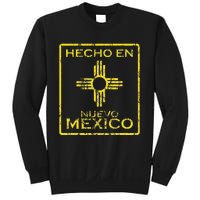 New Mexico Zia Symbol Distressed Hecho En New Mexico Sweatshirt