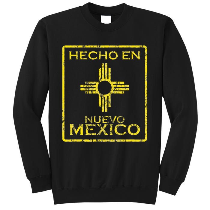 New Mexico Zia Symbol Distressed Hecho En New Mexico Sweatshirt