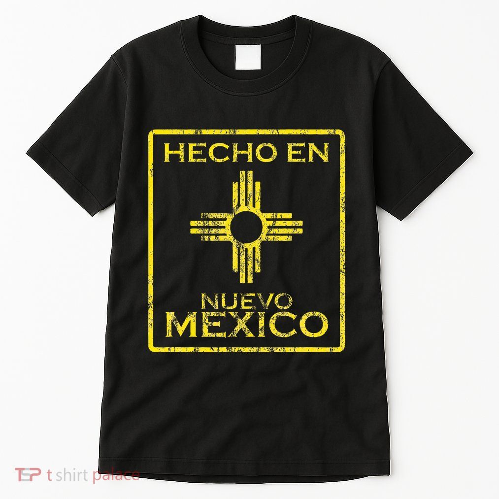New Mexico Zia Symbol Distressed Hecho En New Mexico Tall T-Shirt