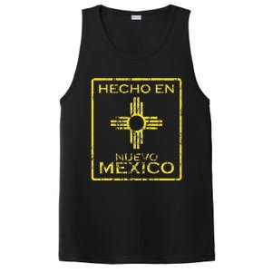 New Mexico Zia Symbol Distressed Hecho En New Mexico PosiCharge Competitor Tank