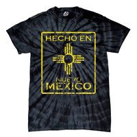 New Mexico Zia Symbol Distressed Hecho En New Mexico Tie-Dye T-Shirt