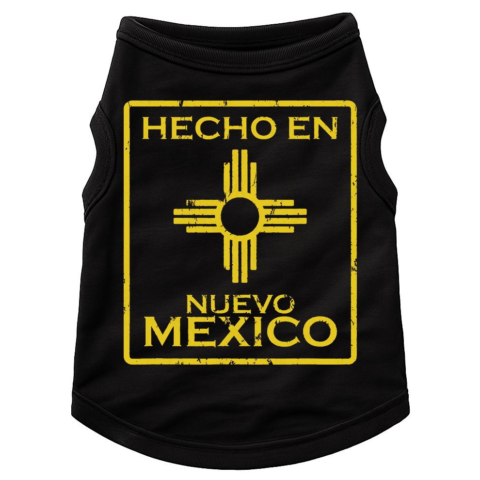 New Mexico Zia Symbol Distressed Hecho En New Mexico Doggie Tank