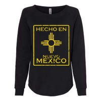 New Mexico Zia Symbol Distressed Hecho En New Mexico Womens California Wash Sweatshirt