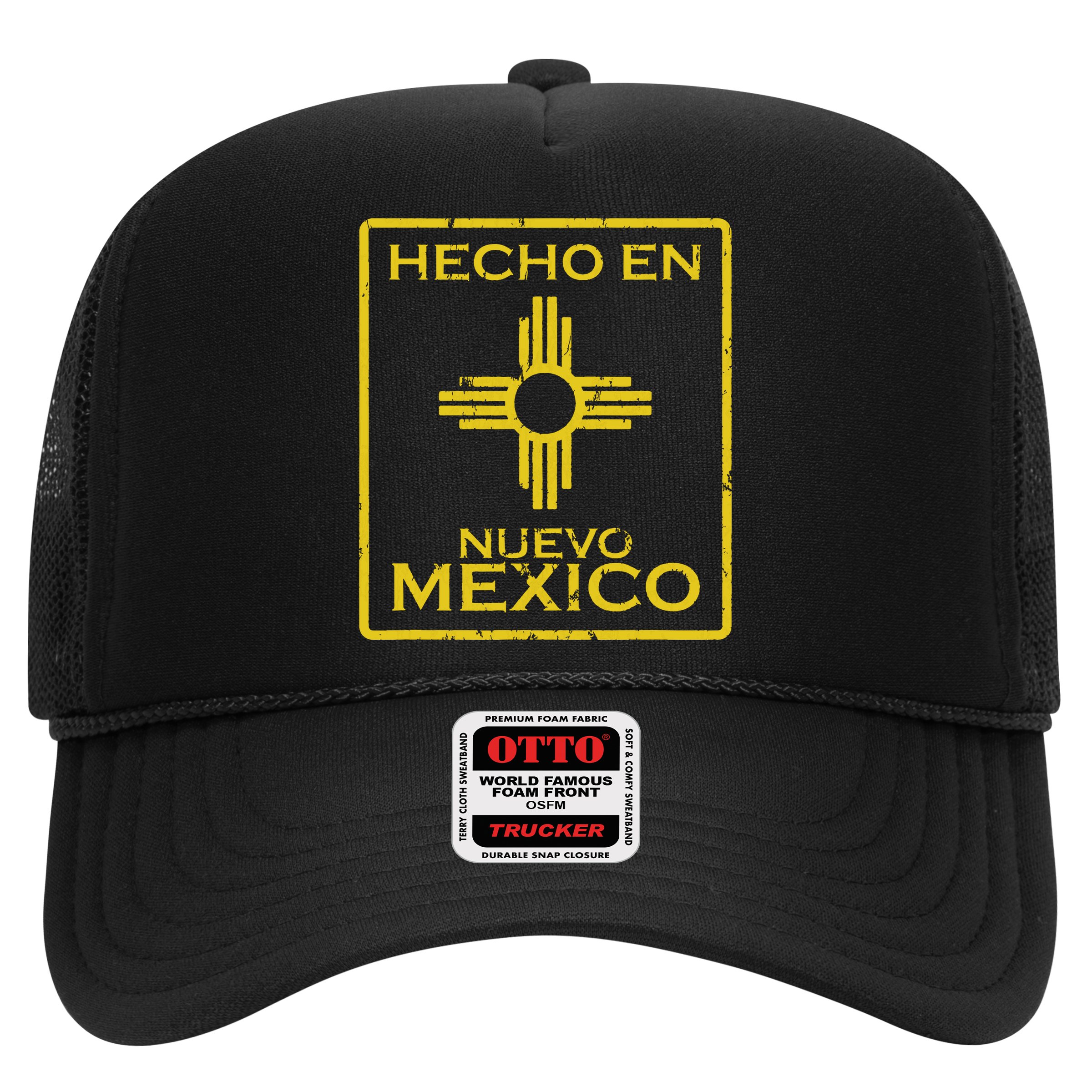 New Mexico Zia Symbol Distressed Hecho En New Mexico Hat