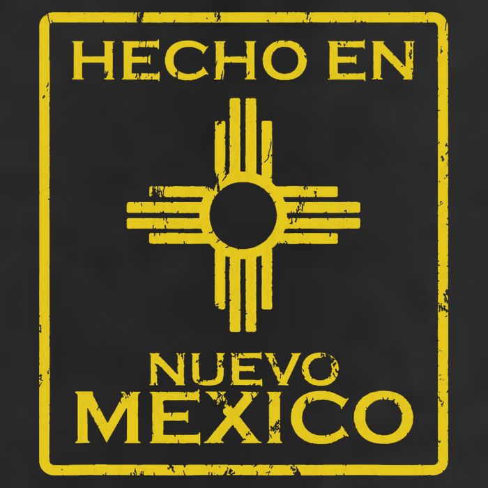 New Mexico Zia Symbol Distressed Hecho En New Mexico Hat