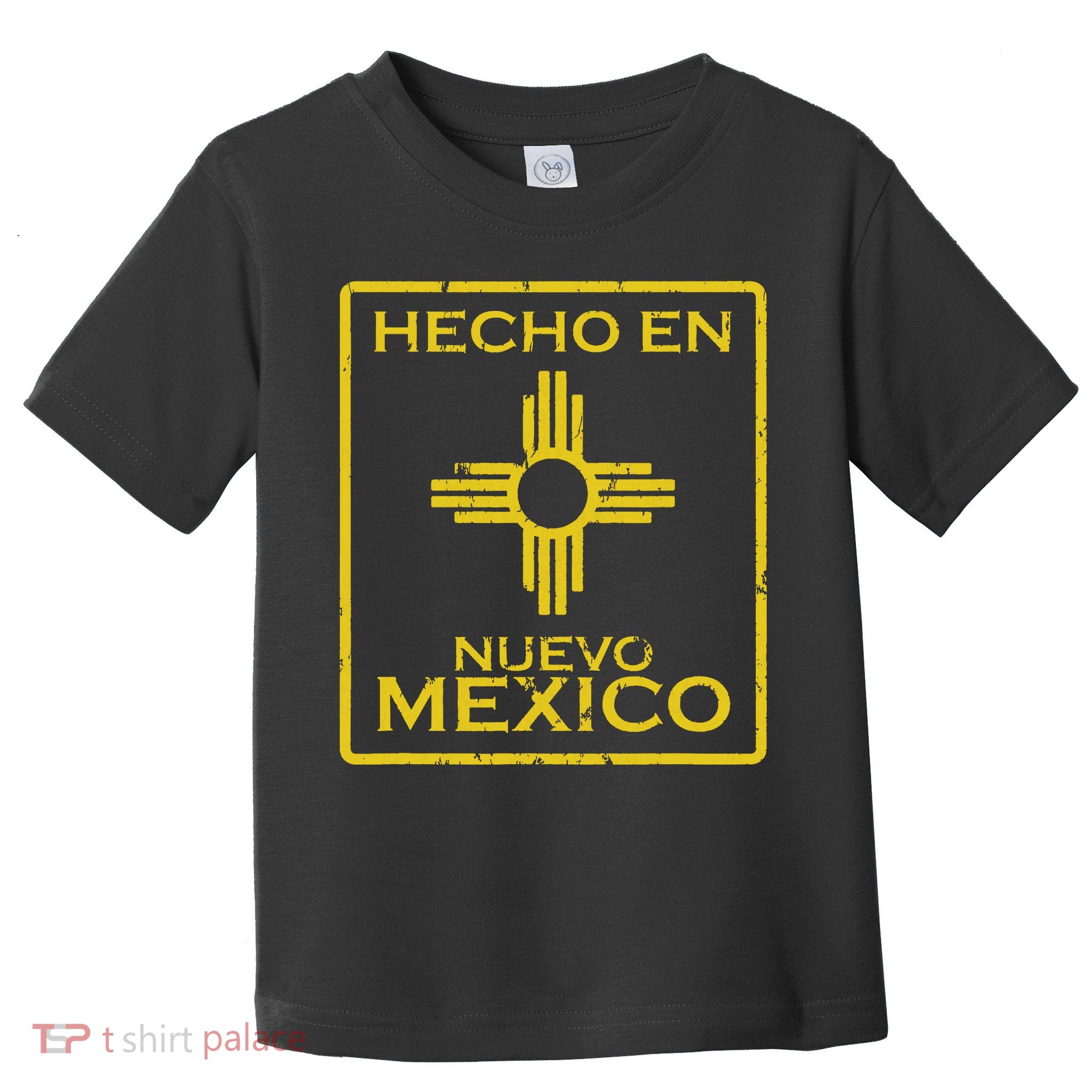 New Mexico Zia Symbol Distressed Hecho En New Mexico Toddler T-Shirt