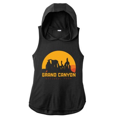 Grand Canyon National Park Ladies PosiCharge Tri-Blend Wicking Draft Hoodie Tank