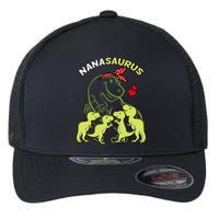 Nanasaurus Nana 4  Dinosaur Mother's Day Flexfit Unipanel Trucker Cap