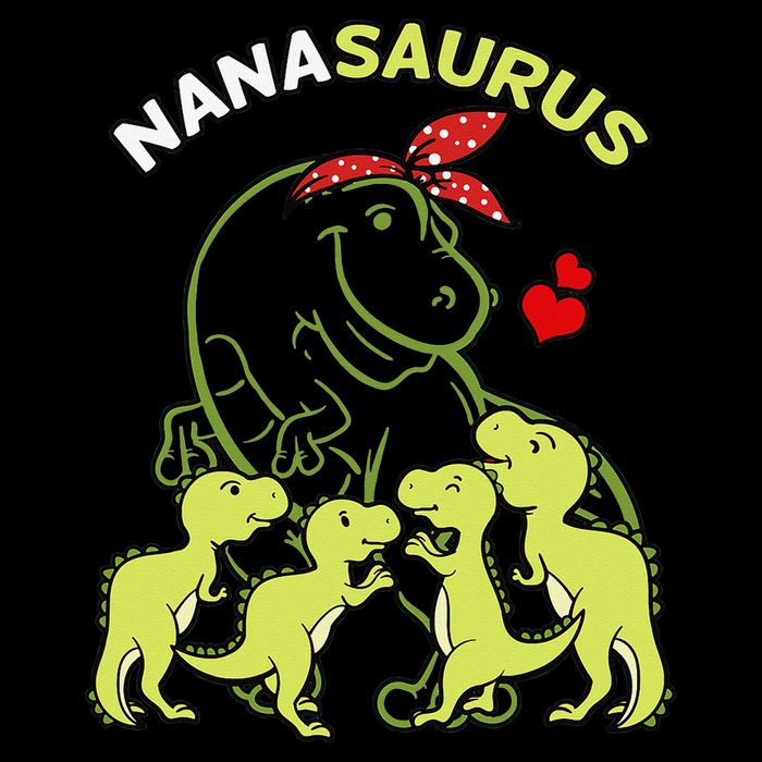 Nanasaurus Nana 4  Dinosaur Mother's Day Flexfit Unipanel Trucker Cap