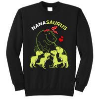 Nanasaurus Nana 4  Dinosaur Mother's Day Sweatshirt