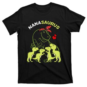 Nanasaurus Nana 4  Dinosaur Mother's Day T-Shirt