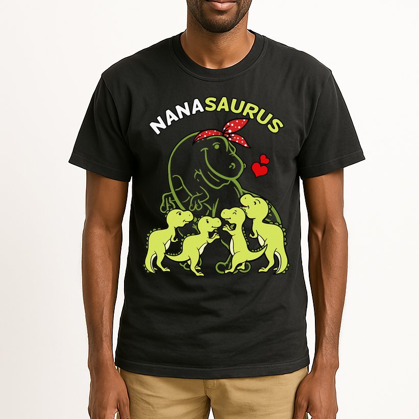 Nanasaurus Nana 4  Dinosaur Mother's Day Tall T-Shirt