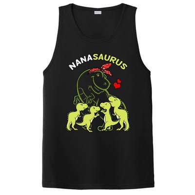 Nanasaurus Nana 4  Dinosaur Mother's Day PosiCharge Competitor Tank