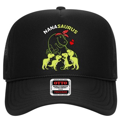 Nanasaurus Nana 4  Dinosaur Mother's Day Trucker Hat